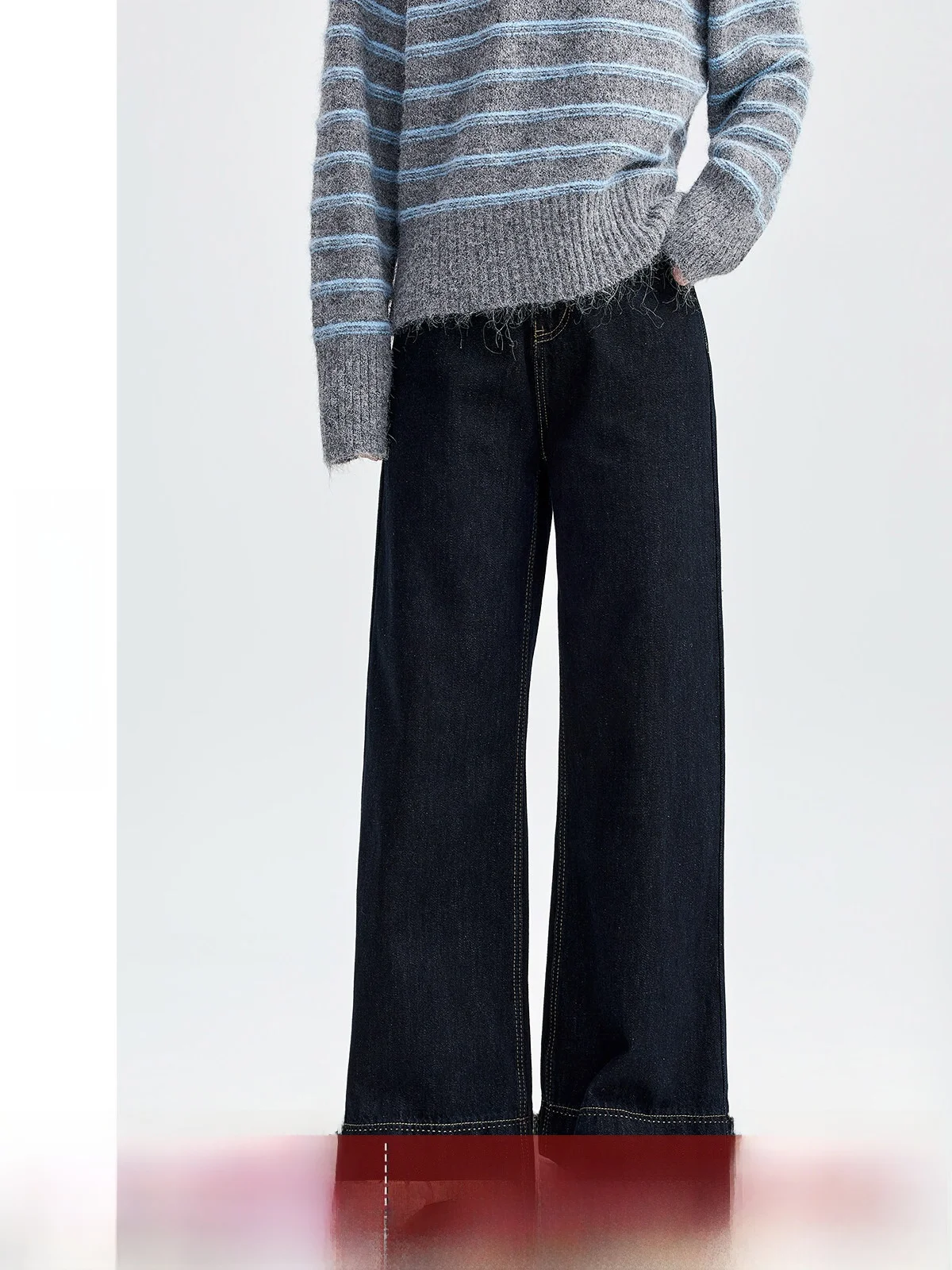 

Женские джинсы Deep Blue с широкими штанинами, свободного кроя, прямые, на флисовой подкладке, в стиле ретро, с высокой талией, на молнии, цветные