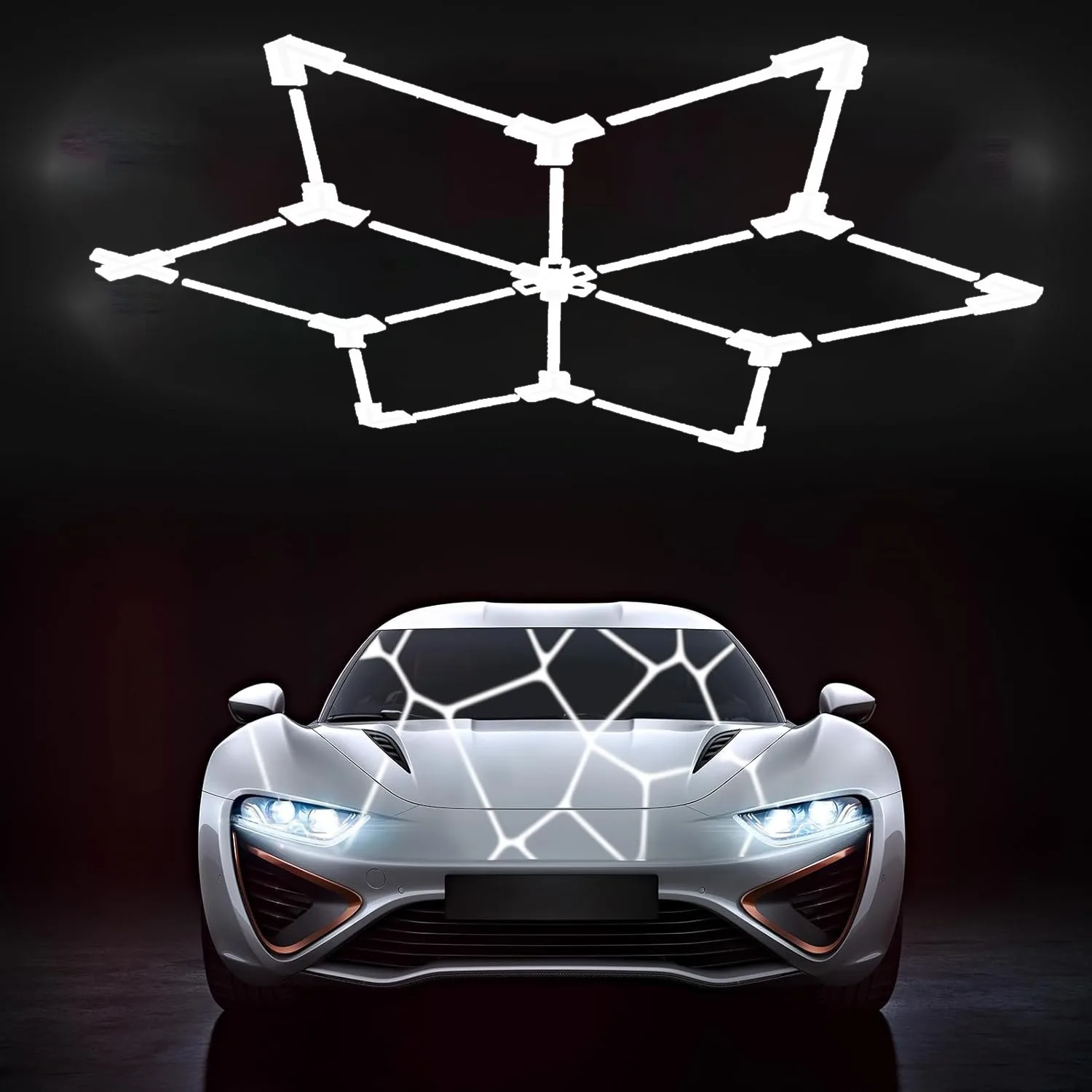 الإبداعية Led ضوء السقف أنبوبة ليد الإضاءة 6500 كيلو الضوء الأبيض صالون الحلاقة 110 فولت-240 فولت مسدس مصباح المرآب لتزيين غسيل السيارات #1