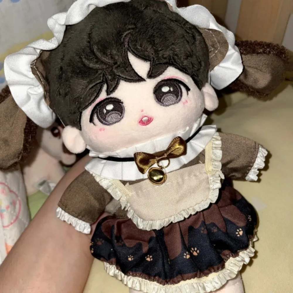 

1 set Rabbit Set 20cm Cotton Doll Clothes Lolita Dress Cat Paw Cotton Doll's Clothes Outfit Mini Plush Doll Clothes
