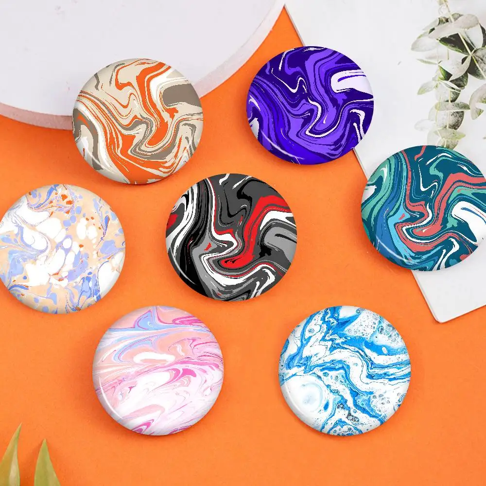 Black and White Strata Liquid New  Brooches Soft Button Pin Funny Silly Gnarpy on A Skateboard Meme Badge Gamer Collection Gifts