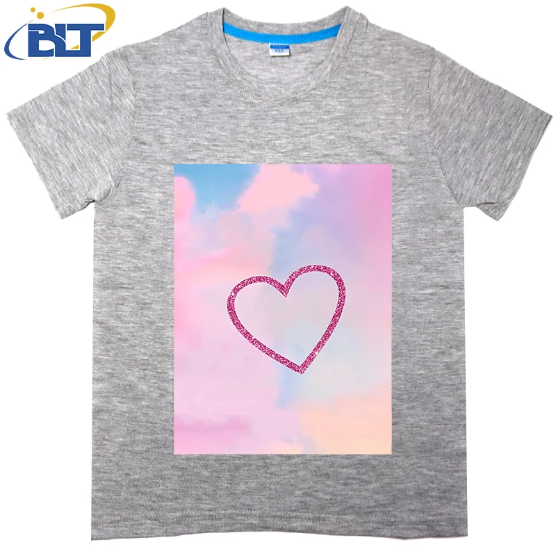 Camiseta con estampado de amante para niños, Tops casuales de manga corta de algodón de verano, adecuado para niños y niñas