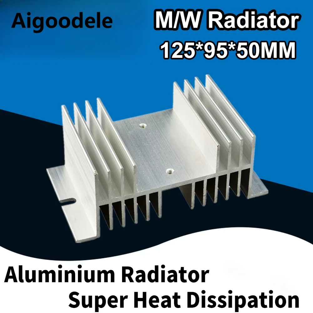 Aluminum SSR Heat Sink H-110 H-150 I-50 W-95 Shape for 10-120A Single /Three Phase Solid State Relay