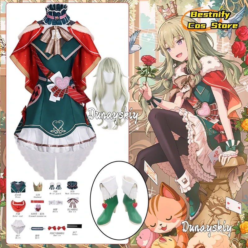 

Project Sekai Colorful Stage Kusanagi Nene Cosplay Costumes Christmas Lolita Princess Dress Party Disguise for Adult Women