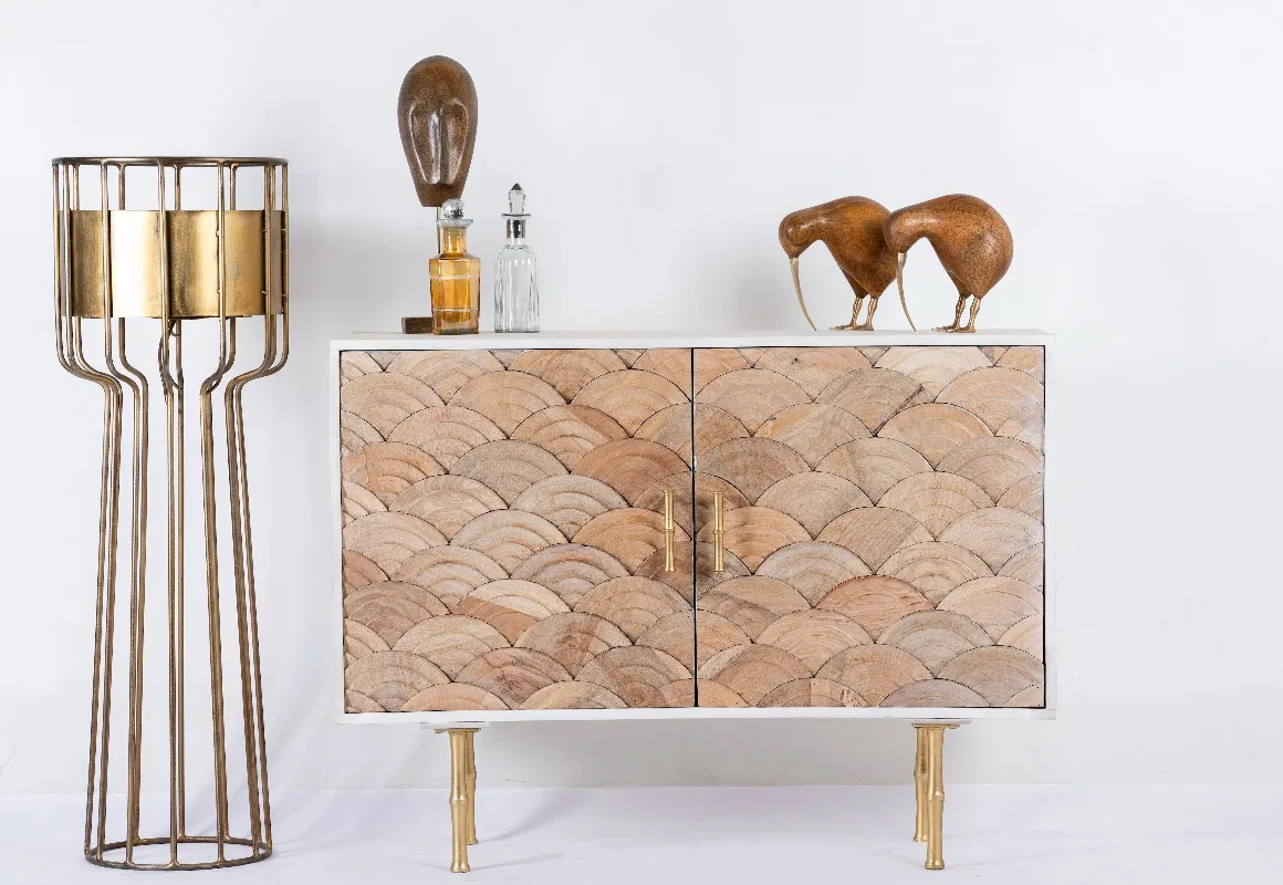 Modern style painted mango wooden frame sideboard, bedroom dining room living room kitchen bathroom storage