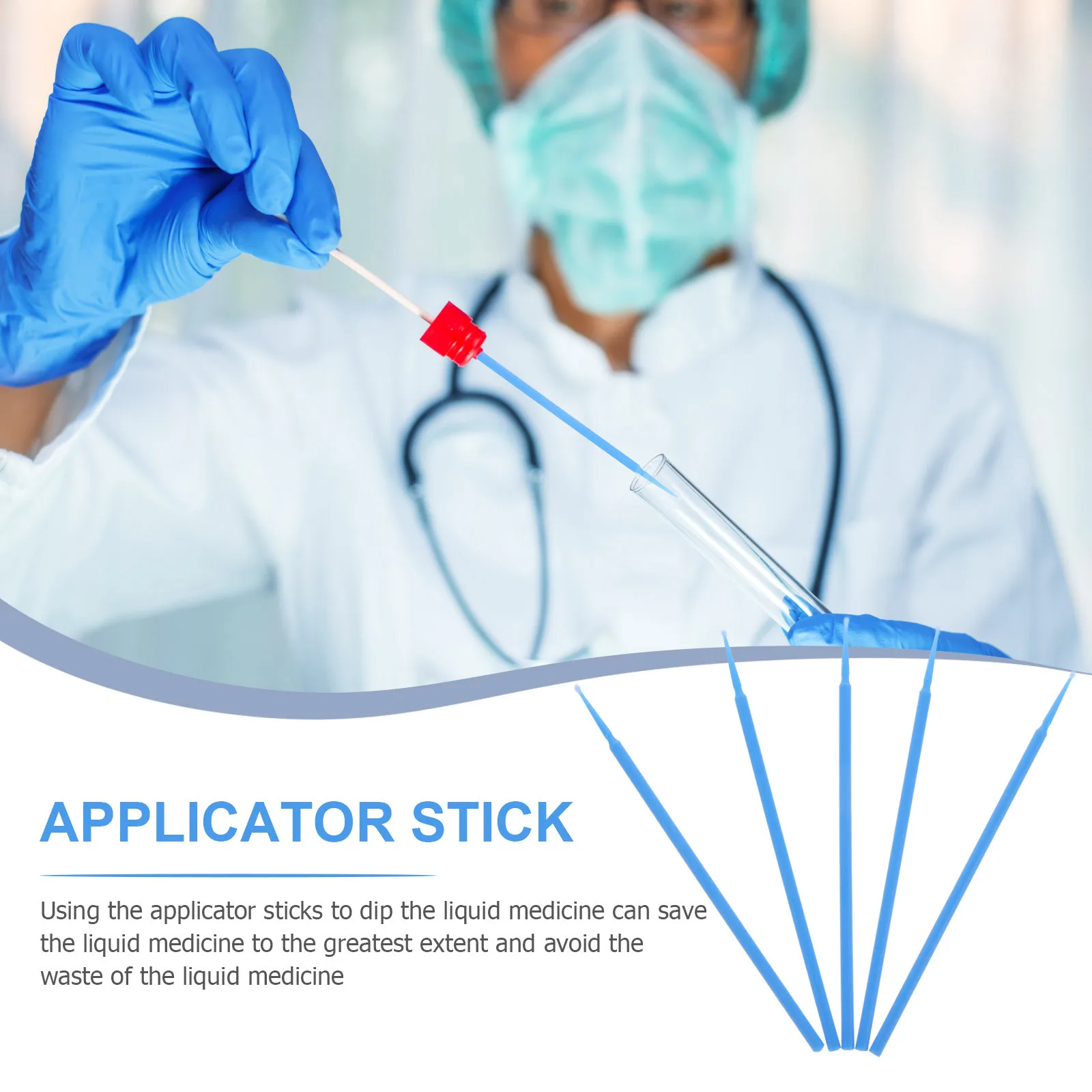 عبوتان من فرش القطن للتجميل للاستعمال مرة واحدة، أعواد توزيع الأسنان المتينة للاستخدام الطبي، متعددة الأغراض عن طريق الفم