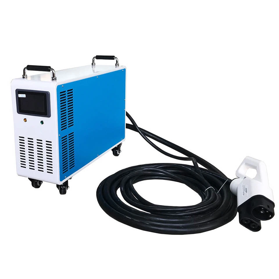 شاحن تيار مستمر سريع محمول CCS2 CCS1 GBT 7kw/20kw/30kw/40kw/60kw EV