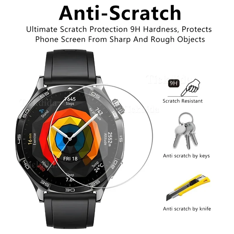 Vidrio templado para Huawei Watch GT 5 Pro, película protectora de pantalla de 46mm y 41mm, antiarañazos, accesorios para relojes, 3 unidades