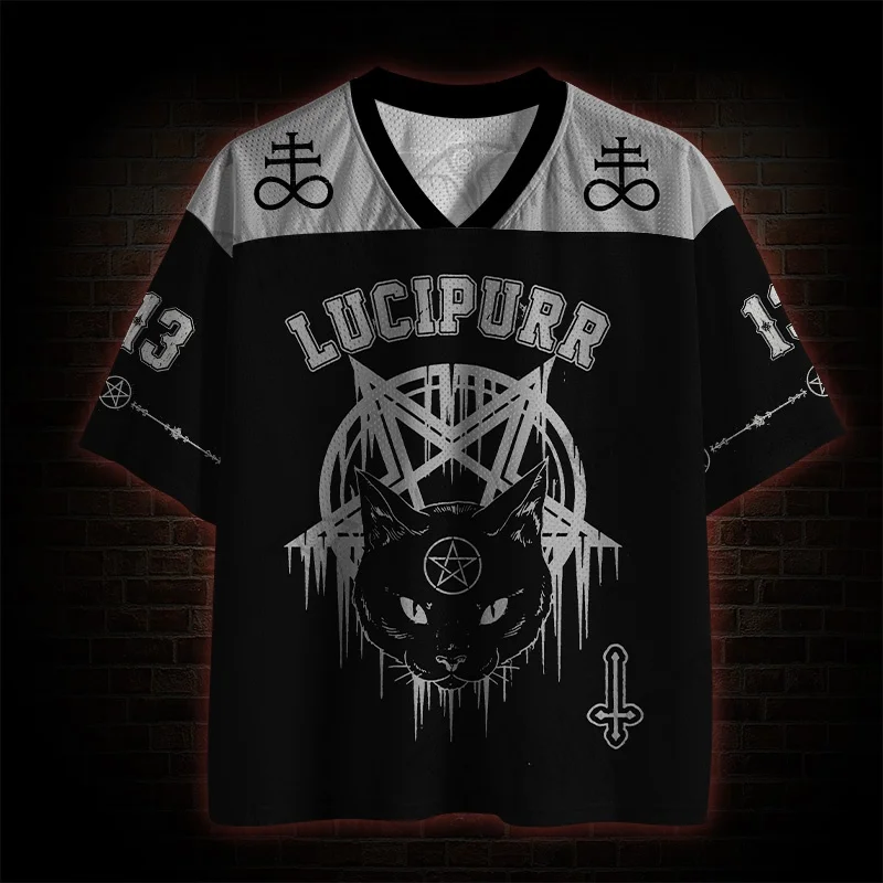 2026 New Nordic Mythical Theme Sports Fashion Short Sleeve V-neck Street View Clothing Mythical Fan Gifts T-shirt