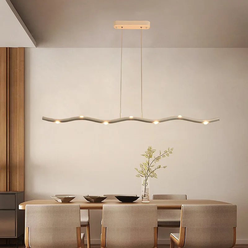 Creative strip wave restaurant chandelier atmospheric home improvement personalized wine bar chandelier