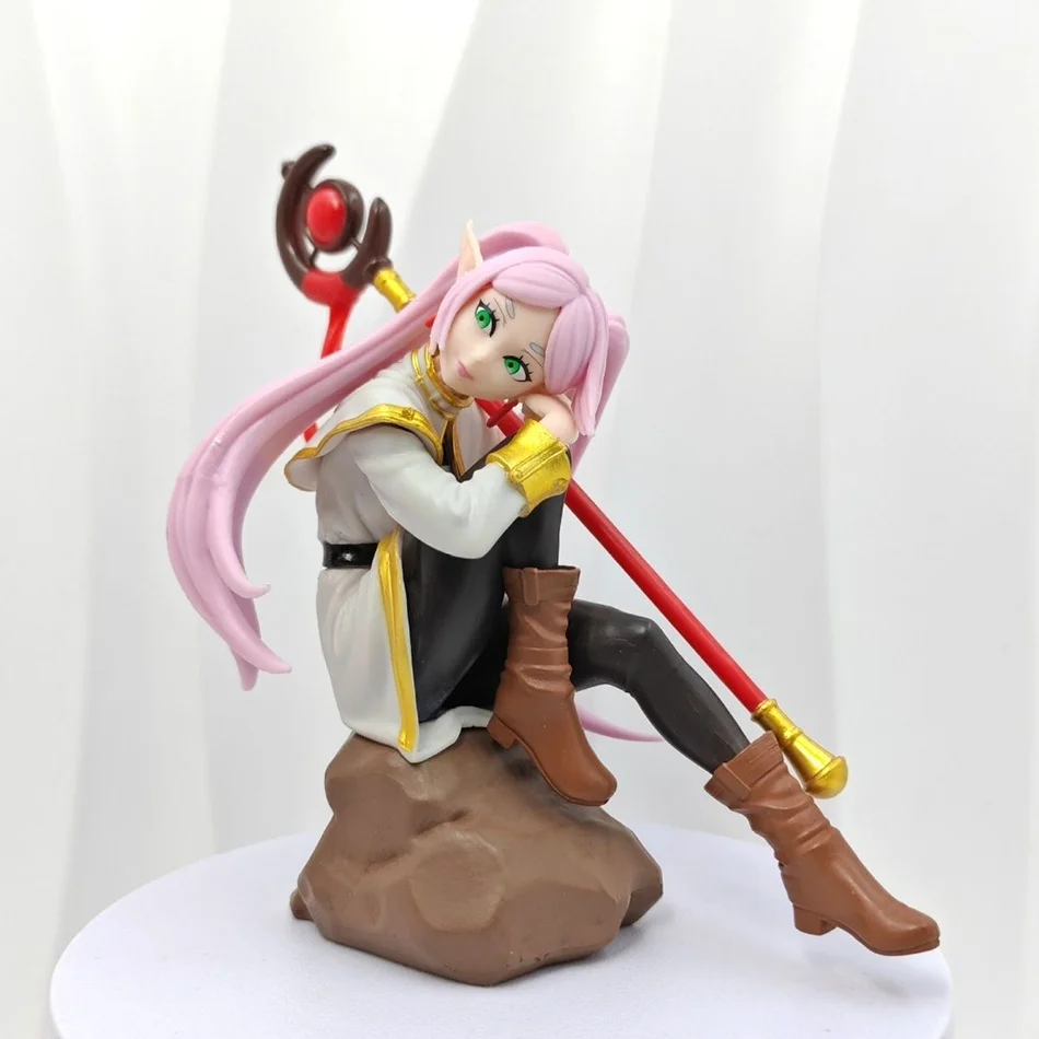14cm tapón de fideos Sousou no Frieren figura de Chica de Anime Frieren Beyond Journey's End figura de acción juguetes de modelos coleccionables