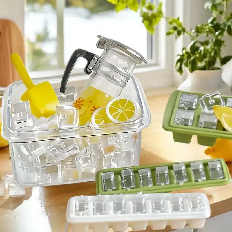 مجموعة ألعاب طعام مصغرة لبيت الدمى بمقياس 1/6: تتضمن صندوق صنع الثلج ونموذج مجرفة الثلج