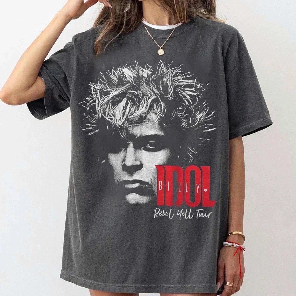 Men's Billy Idol Concert, A Great Day for Billy Idol To Tour Again. Printed Patterns for Leisure, Outdoor, Home, Street Fashion