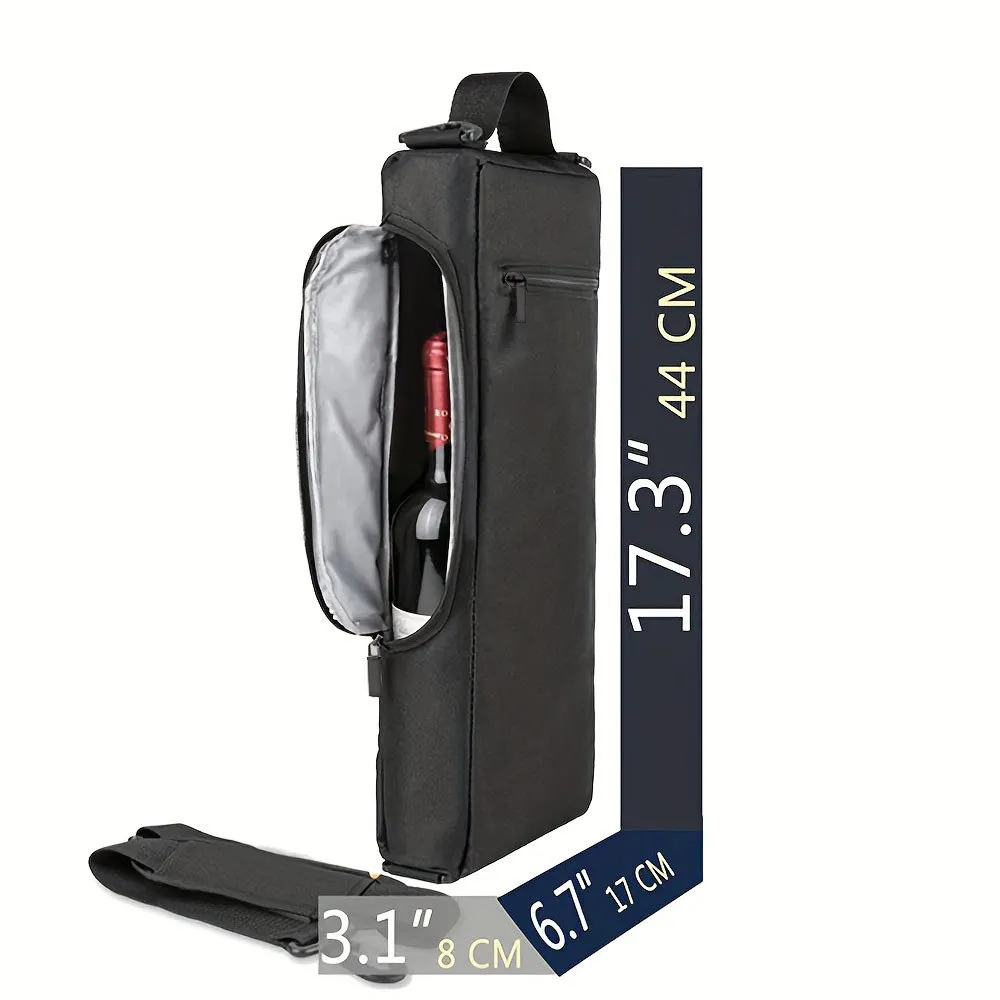 Durable scratch-resistant Oxford cloth wine and beer cold storage bag, cola storage and insulation portable single-shoulder bag
