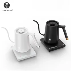 Timemore Fish Smart Electric Pour Over Kettle 600ml 220v Fine Mouth Temperature Control Customize Hand Brew Coffee Pot
