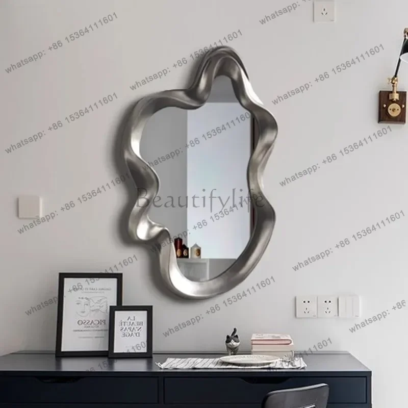 ld Cloud Living Room Mirror Bedroom Decoration   Makeup Twisted Wonderland Wall Mirror Spiegel Wand Home Decorations