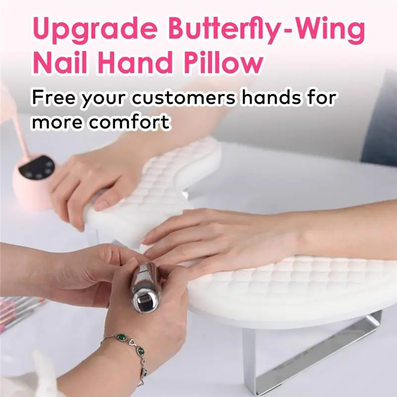 【RECOMMEND】For Nails,U-Shaped Hand Rest Cushion Foldable Arm Rest For Manicure Tech, Foot Support Pillow
