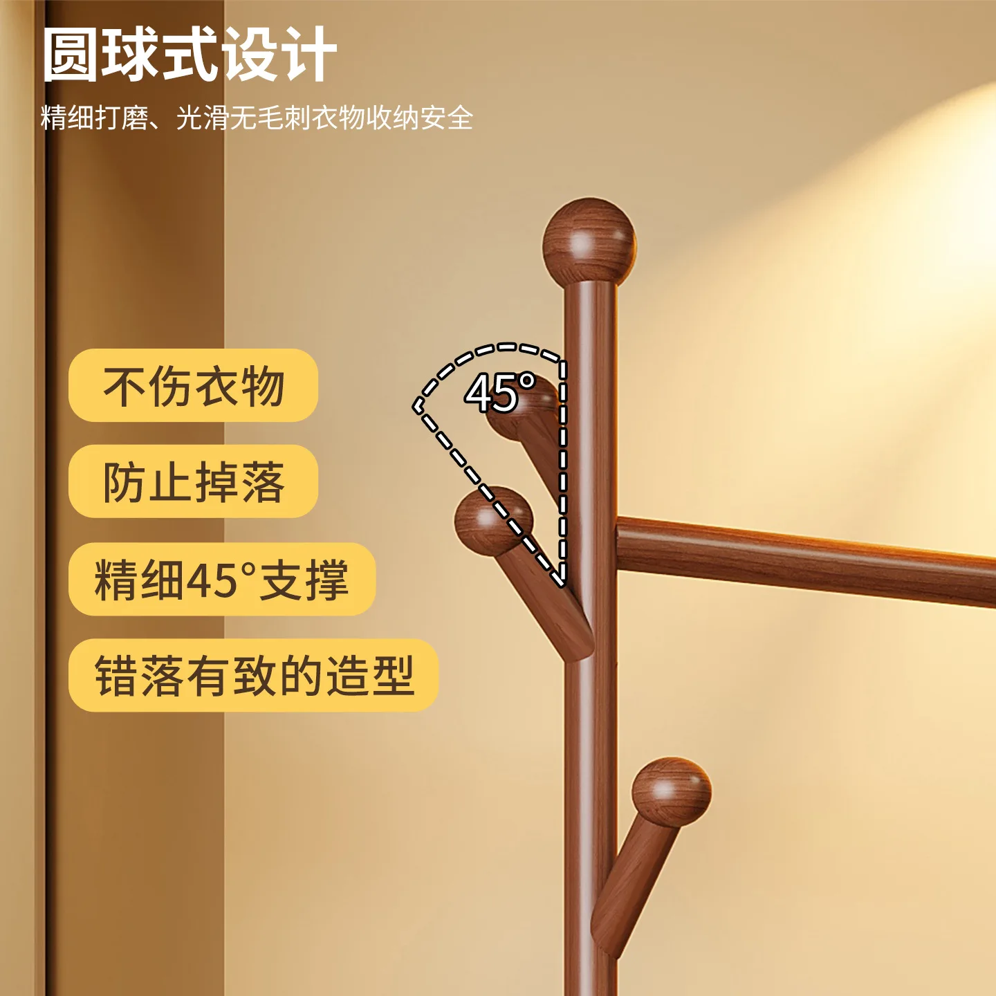 Household bedroom clothes storage rack, floor drying rack, indoor folding clothes rack.