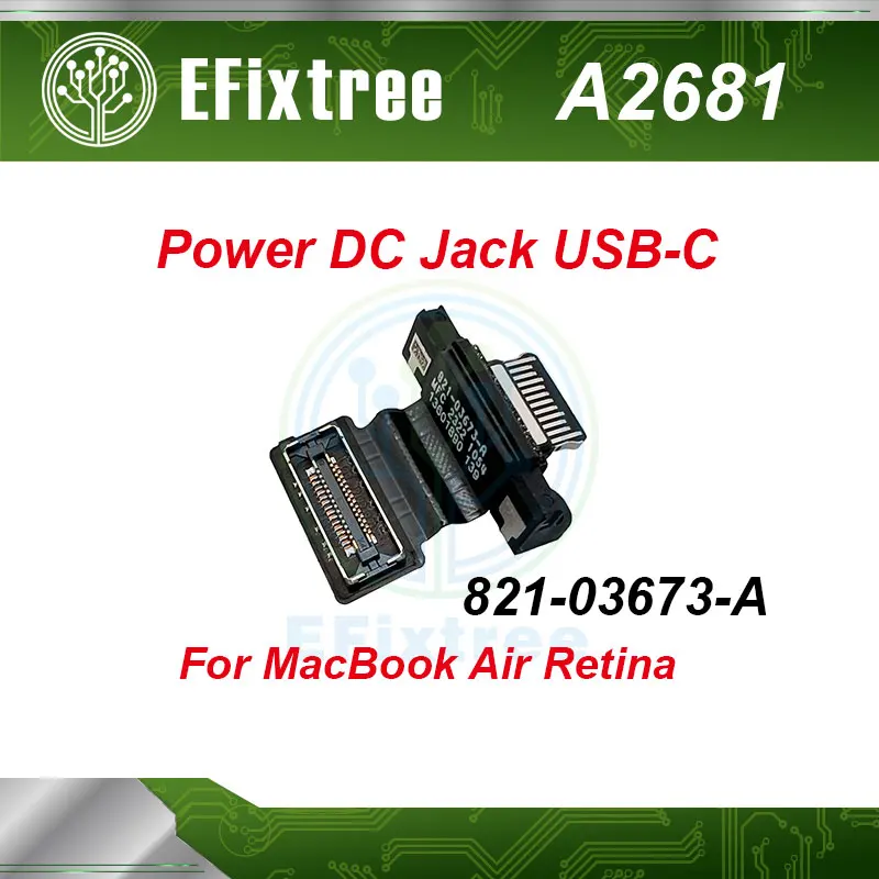 

Original New Laptop A2681 Power DC Jack USB-C Connector 821-03673-A for MacBook Air Retina 13.6" M2 Type-C Charging Port