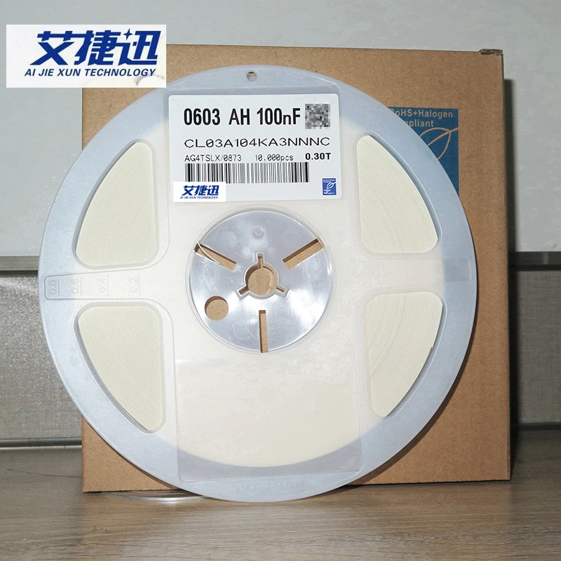 

10000/катушка CL03A104KA3NNNC 0201 100 нФ 104 К 25 В ± 10% емкость чипа X5R