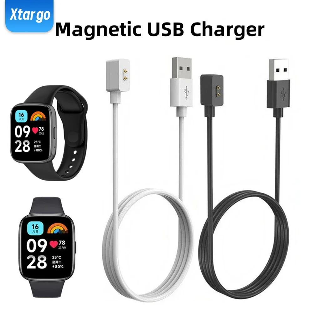 레드미 워치 4 용 고속 충전 케이블, 마그네틱 손목 밴드, USB 충전 케이블, 레드미 워치 3 액티브 라이트, 워치 2, MI 8 충전기용