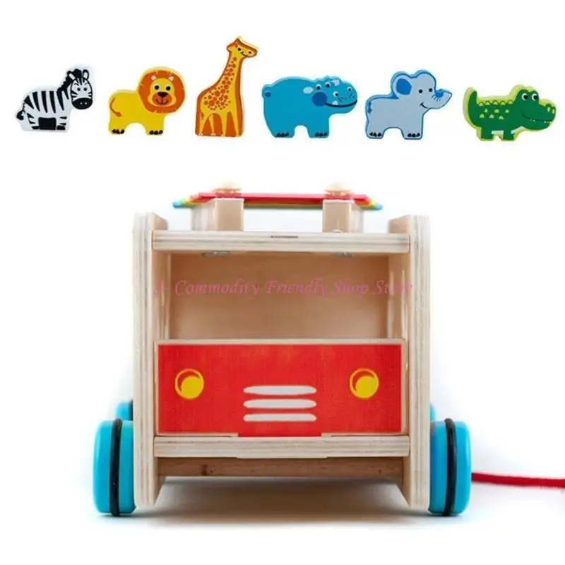 85AE 2 in 1 Baby Percussion Instruments Toy Animals Matching Game Fine Early Education Learning Toy Gifts for Children