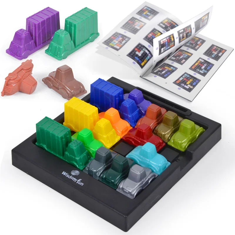 Racing Breakout Children's Moving Outbound Logical Thinking Board Game Car Challenge Training Fun Puzzle Interactive Toy