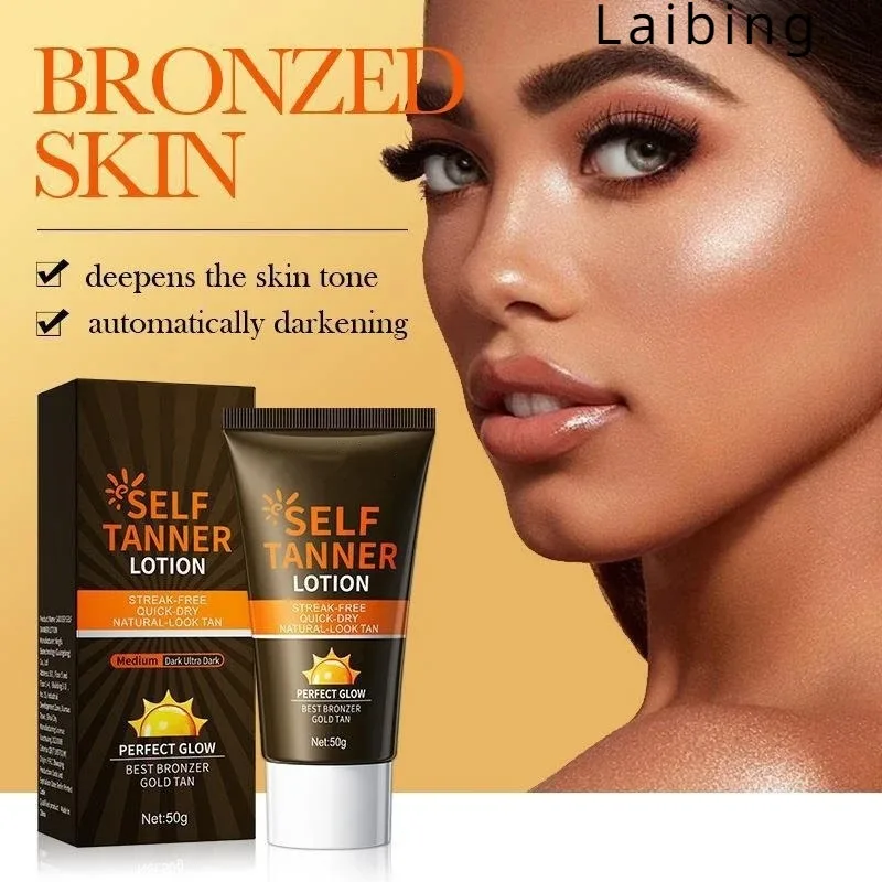 Crema bronceadora corporal, loción de bronceado Gradual de larga duración, efectiva para tomar el sol al aire libre, aspecto Natural