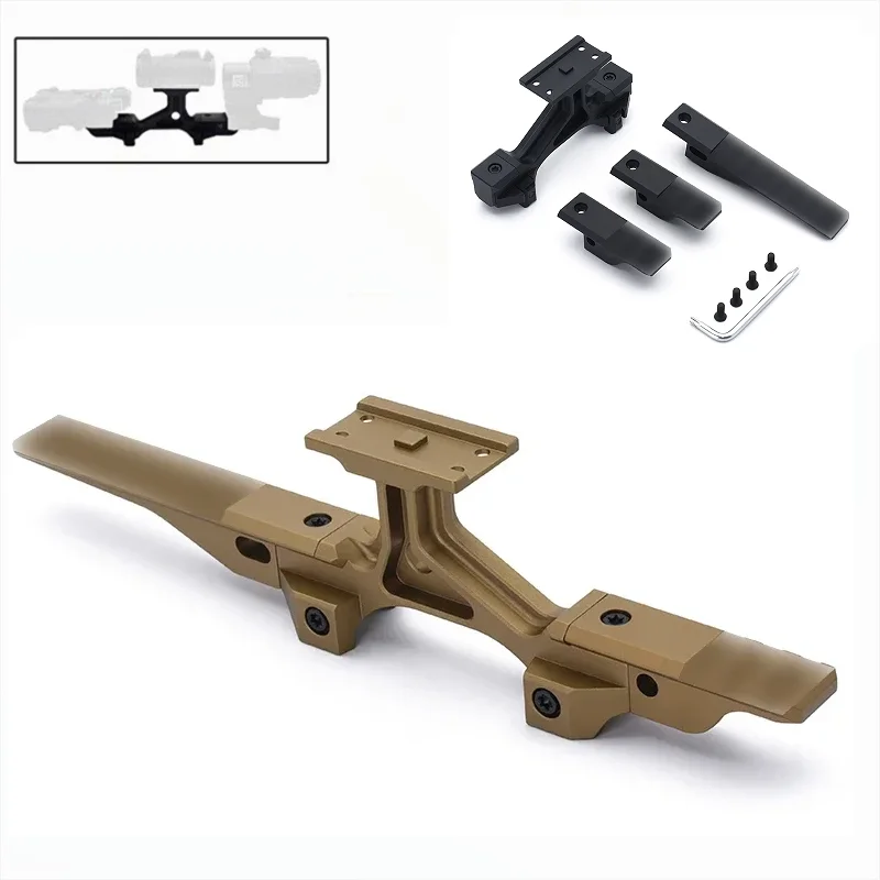 

New Optic Mount Modular Lightweight Elevated Pattern Optical Mount For Red Dot Sight At 2.50" Centerline Height