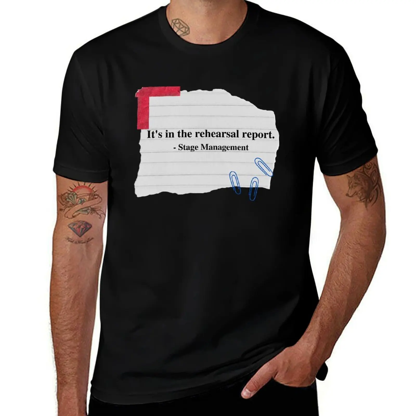 It's in the Rehearsal Report T-Shirt Lightweight Cooling Short Sleeve Tee T-Shirt
