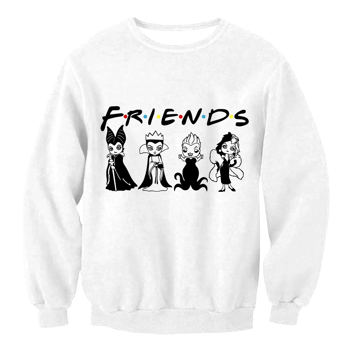 

Fashion Men Pullovers Disney Sweatshirts White Hoodies Clothes Long Sleeves Women Clothing Ladies Top Stitch 2025 New Clothing