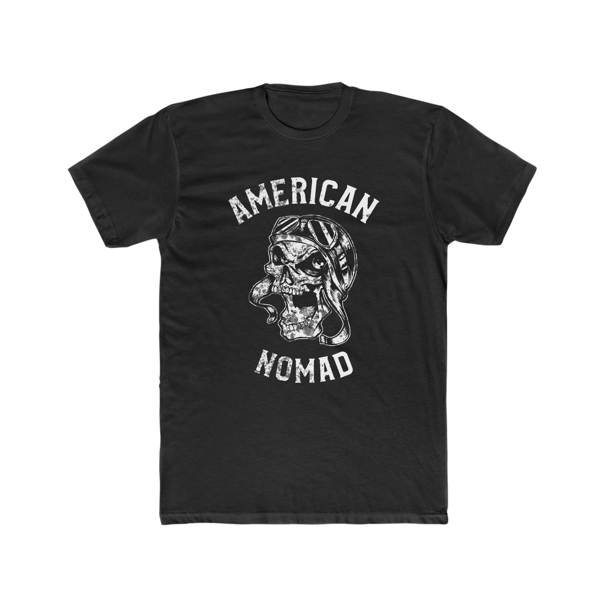 American Nomad Biker T Shirt Men'S Cotton Crew