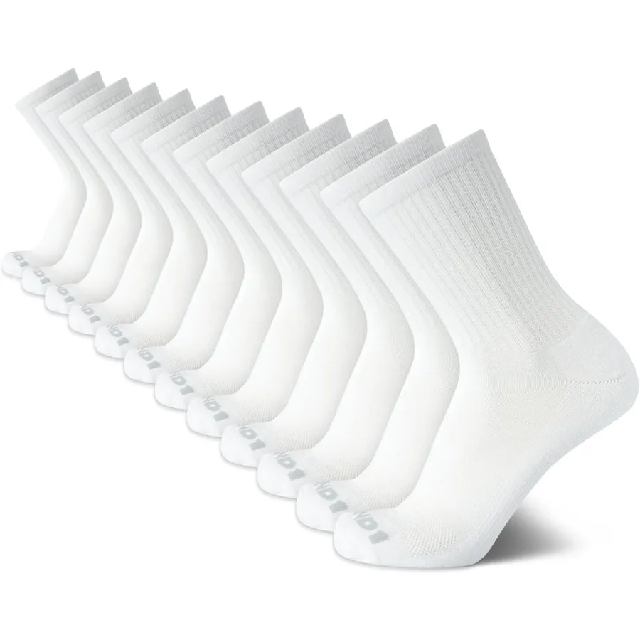 

Мужские носки Mid Crew, 12 шт., короткие спортивные носки с мягкой подкладкой для контроля влаги для мужской обуви. Размер обуви: 612.5. Идеально подходит для