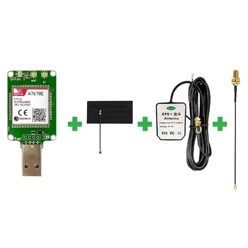 SIMcom A7670E A7672E A7670SA A7672SA A7670G A7672G USB Dongle - Dukungan Data GNSS dan Suara Terintegrasi untuk Telekomunikasi