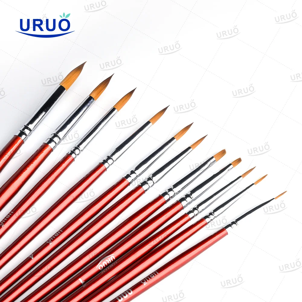 5PCS Dental Brush Resin Porcelain Pen Tools Tooth Shaping Silicone Adhesive Composite Dentist Shaping Tools Laboratory Materials