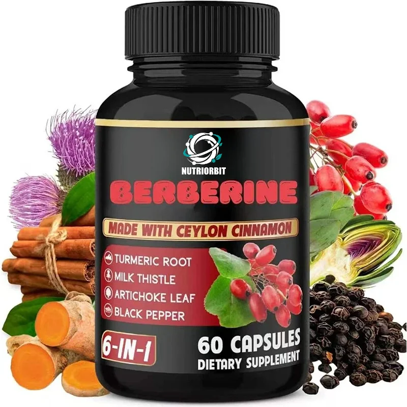Huanglian Su with Ceylon Cinnamon, Turmeric, Milk Thistle, Thistle, Black Pepper, 60 Capsules