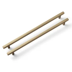 Vintage Brass Drawer Knobs Straight Bar Pull Antique Bronze Solid Cabinet Handles for Kitchen Cabinets and Dresser Drawers