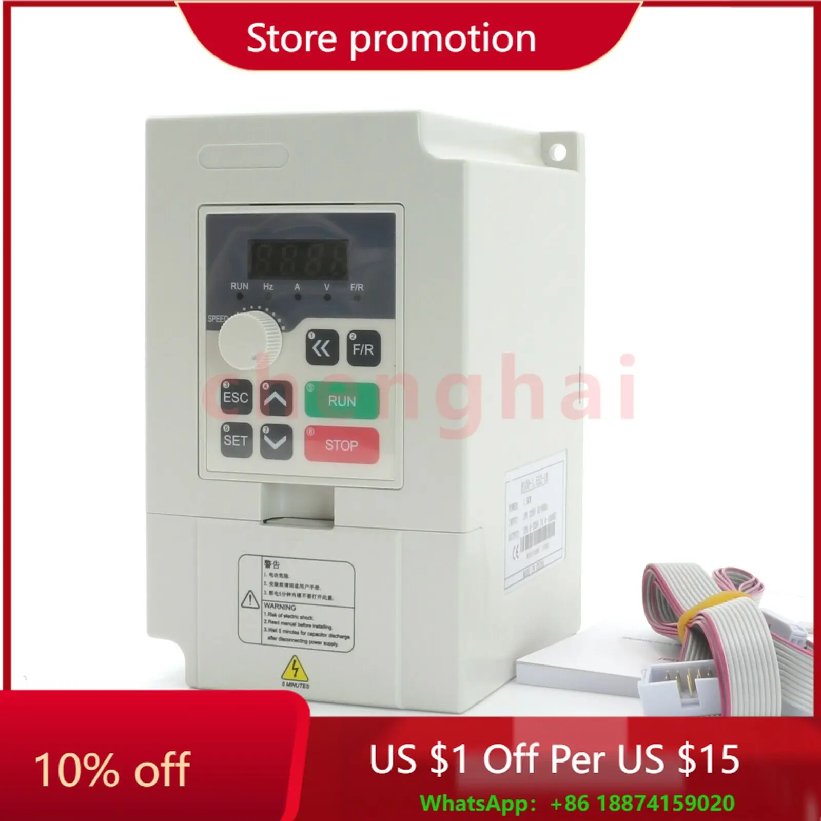 

Numerical Control Speed Control Mini Variable Frequency Vector 1.5kW 2.2kW Inverter VFD 1000Hz-