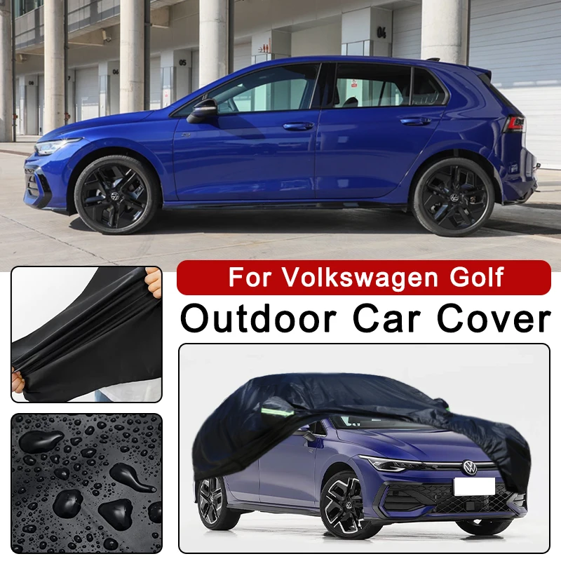 

For Volkswagen Golf MK4 MK5 MK6 MK7 MK8 Outdoor Waterproof Dustproof UV Resistant Car Cover Protector