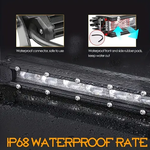 Super Bright LED Light Bar Offroad 8" 12V 24V Spotlight Barra LED Work Light for Lada Truck 4x4 SUV ATV Car Driving Fog Light 10 best sales barra led 12v car - №1