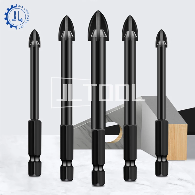 Universal Drilling Bits Stainless Steel Ceramic Tile Concrete Brick Wall Hole Opening Tool Cemented Carbide Drill Bit