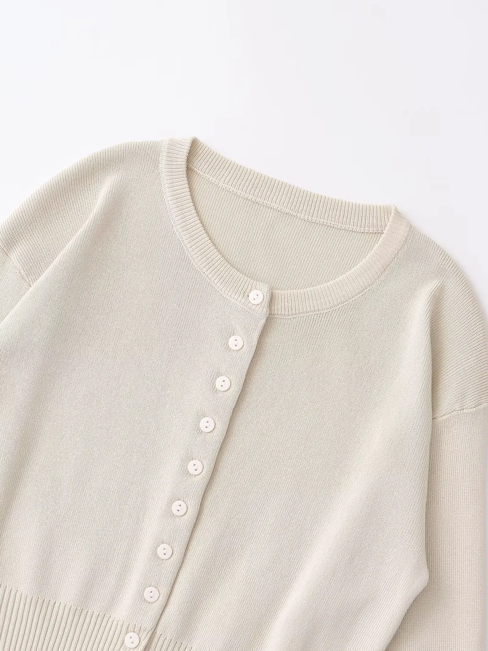 

HH женский модный универсальный трикотаж с круглым вырезом и длинными рукавами, кардиган с длинными рукавами, свитер, женский элегантный однобортный тонкий топ