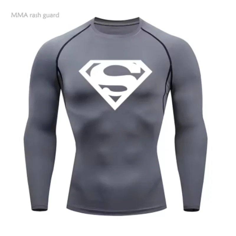 تشغيل تي شيرت الرجال ضغط قميص أسود رياضة قمة رياضية سريعة الجافة تنفس رياضية تجريب كمال الاجسام تي شيرت قصير #2