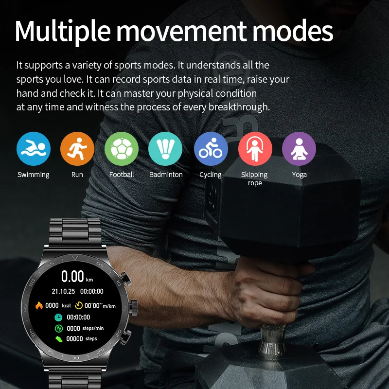 LIGE New Bluetooth Call Smart Watch Men HD Full Touch Sports Fitness Bracelet Waterproof Luxury Men SmartWatch For IOS Android