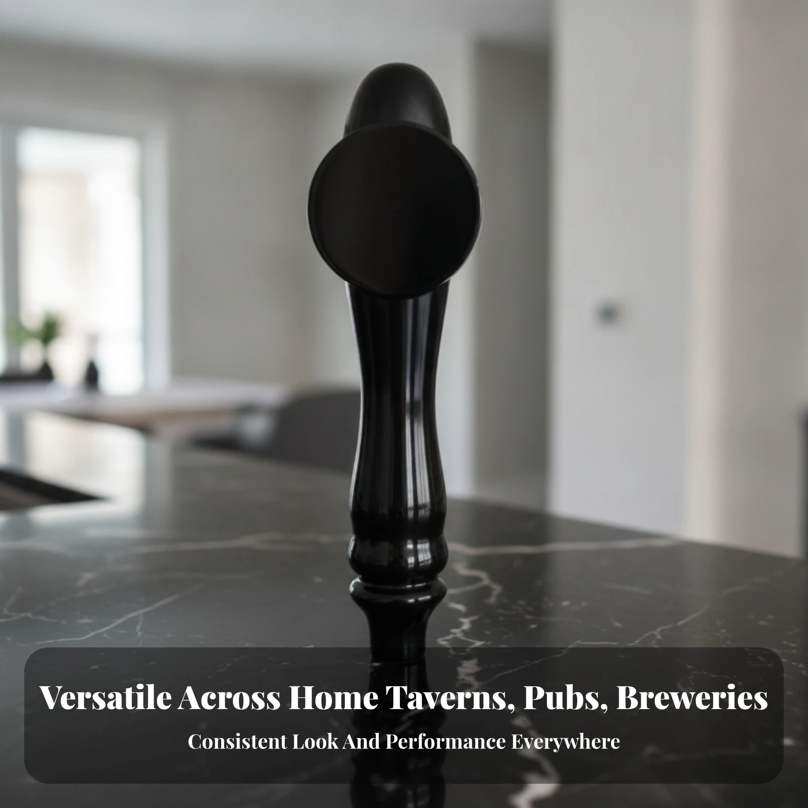 Beer Tap Handle Custom Tap Handle with Medallion Hardware Artisan Sleek for Homebrewers, Kegerator, Brewery