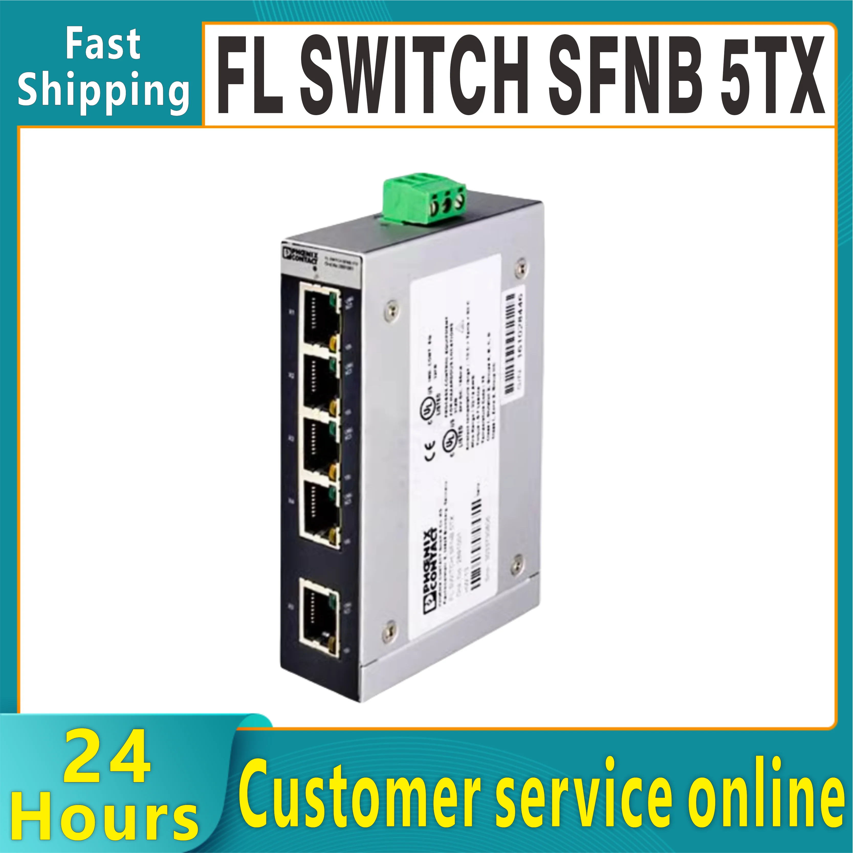 New original Phoenix Ethernet 5 RJ45 switch FL SWITCH SFNB 5TX 2891001