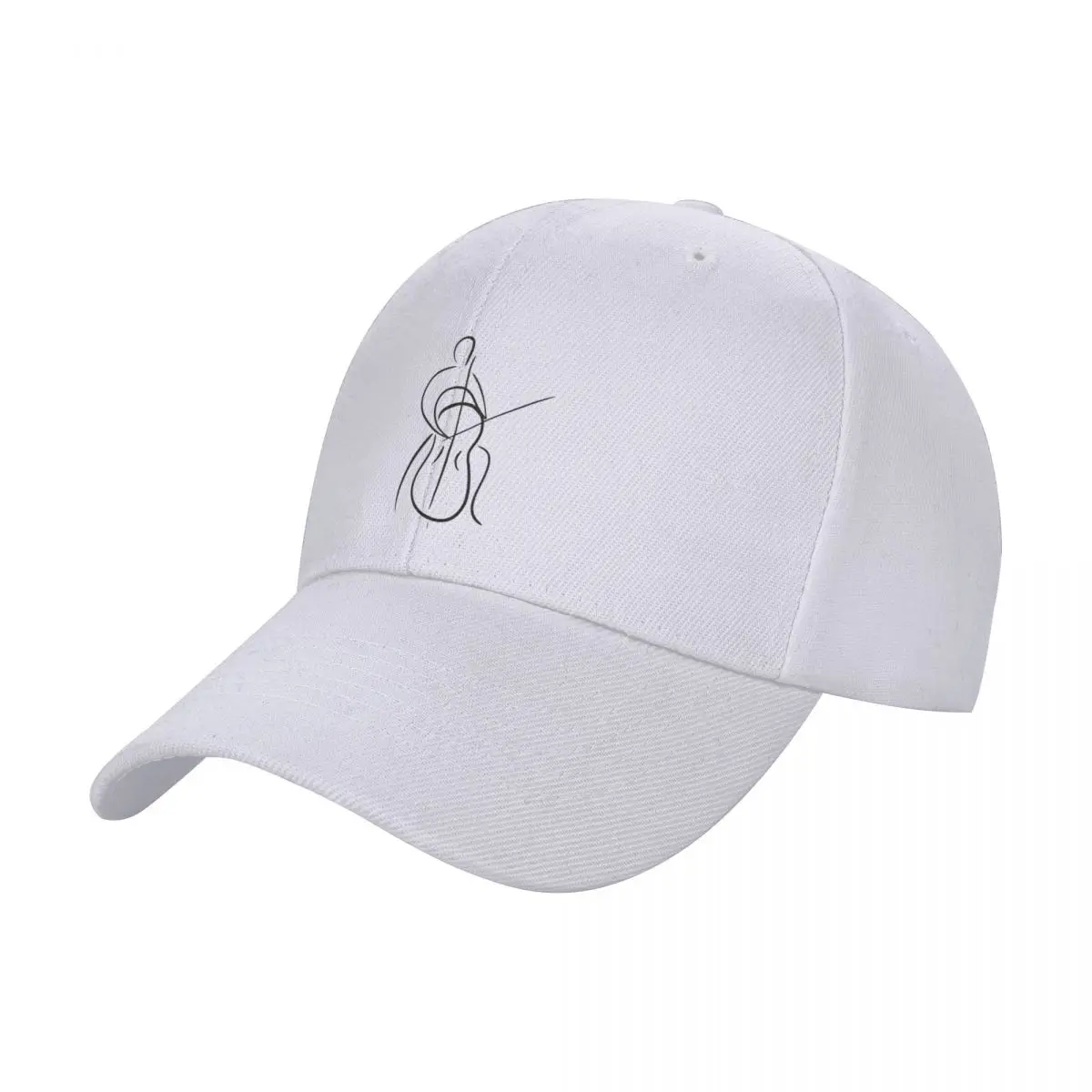 

Cellist - Line Art Baseball Cap Military Tactical Cap Icon Men Women's