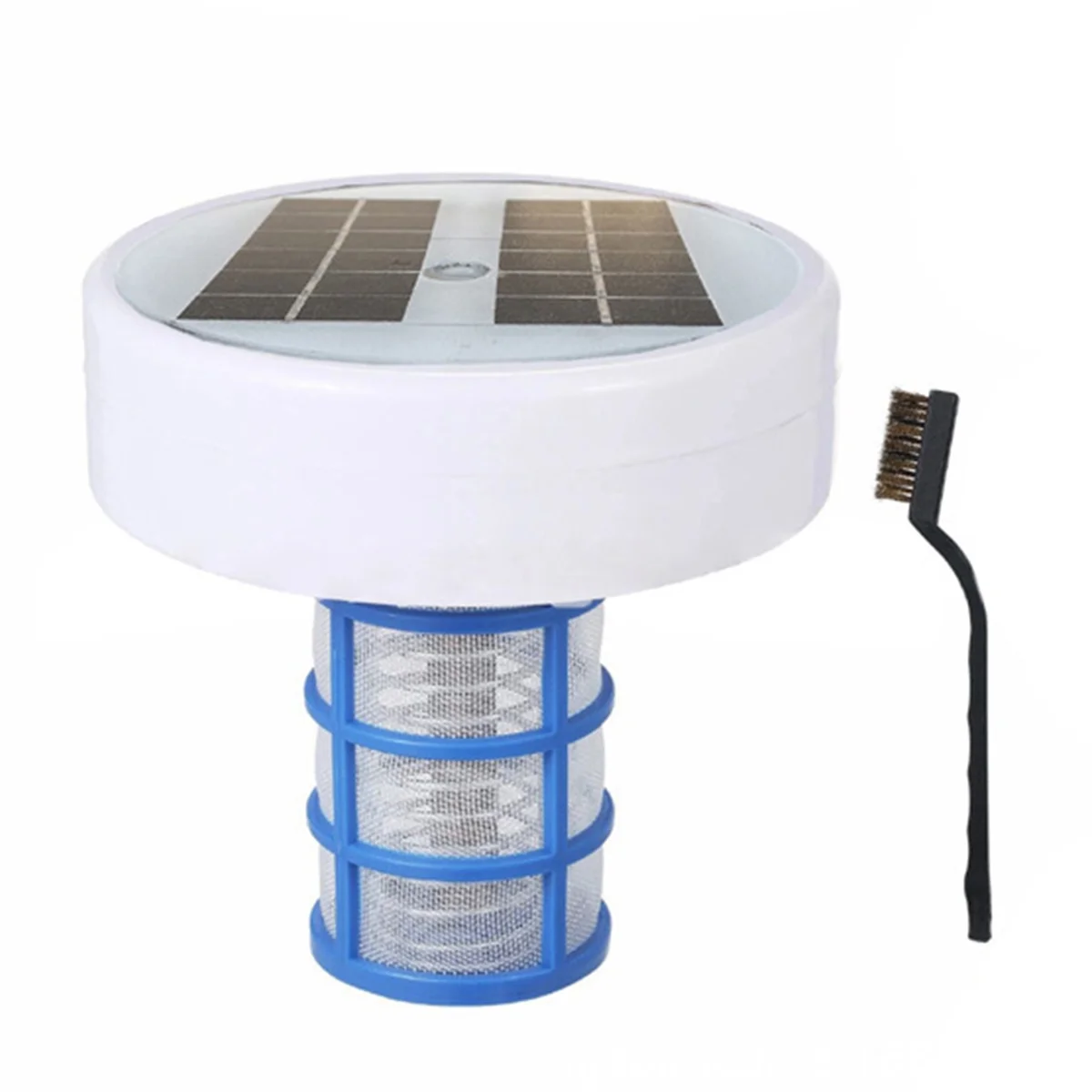 

Solar Pool Ionizer, Copper Pool Ionizer Floater Auto Switching of Multi-Colored LED Night Light, Floating Pool Cleaner