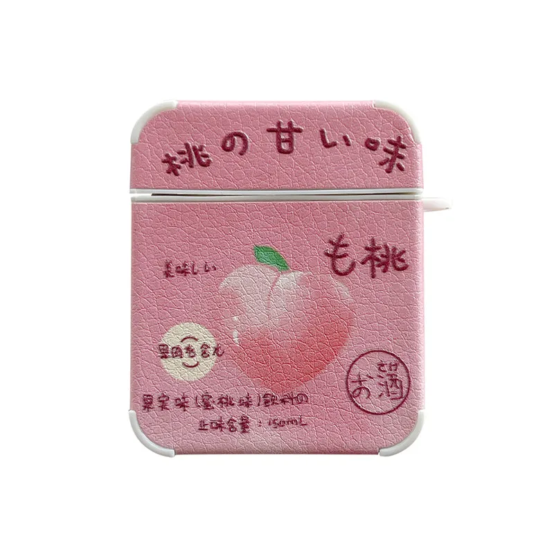 Funda de cuero con bordado de dibujos animados para Apple Airpods Pro/2/1, caja de auriculares, Funda de carga a la moda