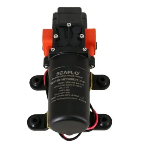 

Seaflo 23C Series 1,5GPM/40PSI 12V SFDP1-015-040-23C/24V SFDP2-015-040-23C Самовсасывающий морской мембранный насос Лодка Яхта