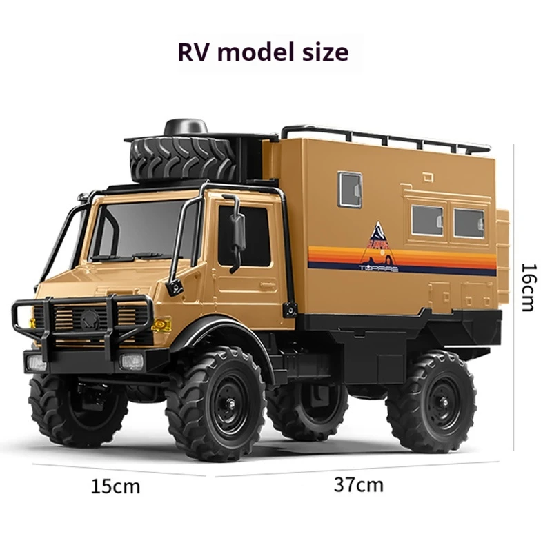 MN-333 Remote Control Car Simulation model Rc truck RV with LED Lights for Boys Kids Rechargeable Battery 4WD Toy Gift